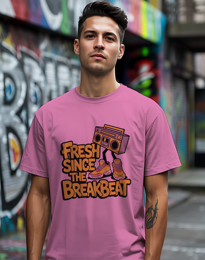 Fresh Breakbeat Tee 🎧 Old School Hip Hop Shirt - Retro Music