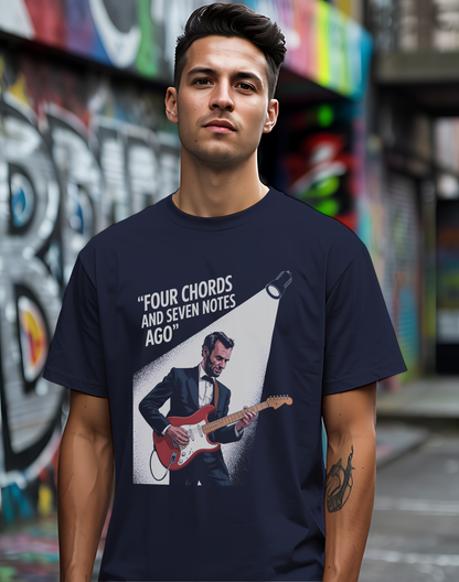 Lincoln Guitar Tee 🎸 Funny Patriot Music Shirt - 4th of July