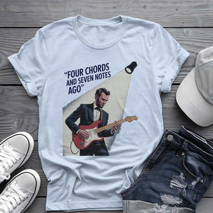 Lincoln Guitar Tee 🎸 Funny Patriot Music Shirt - 4th of July