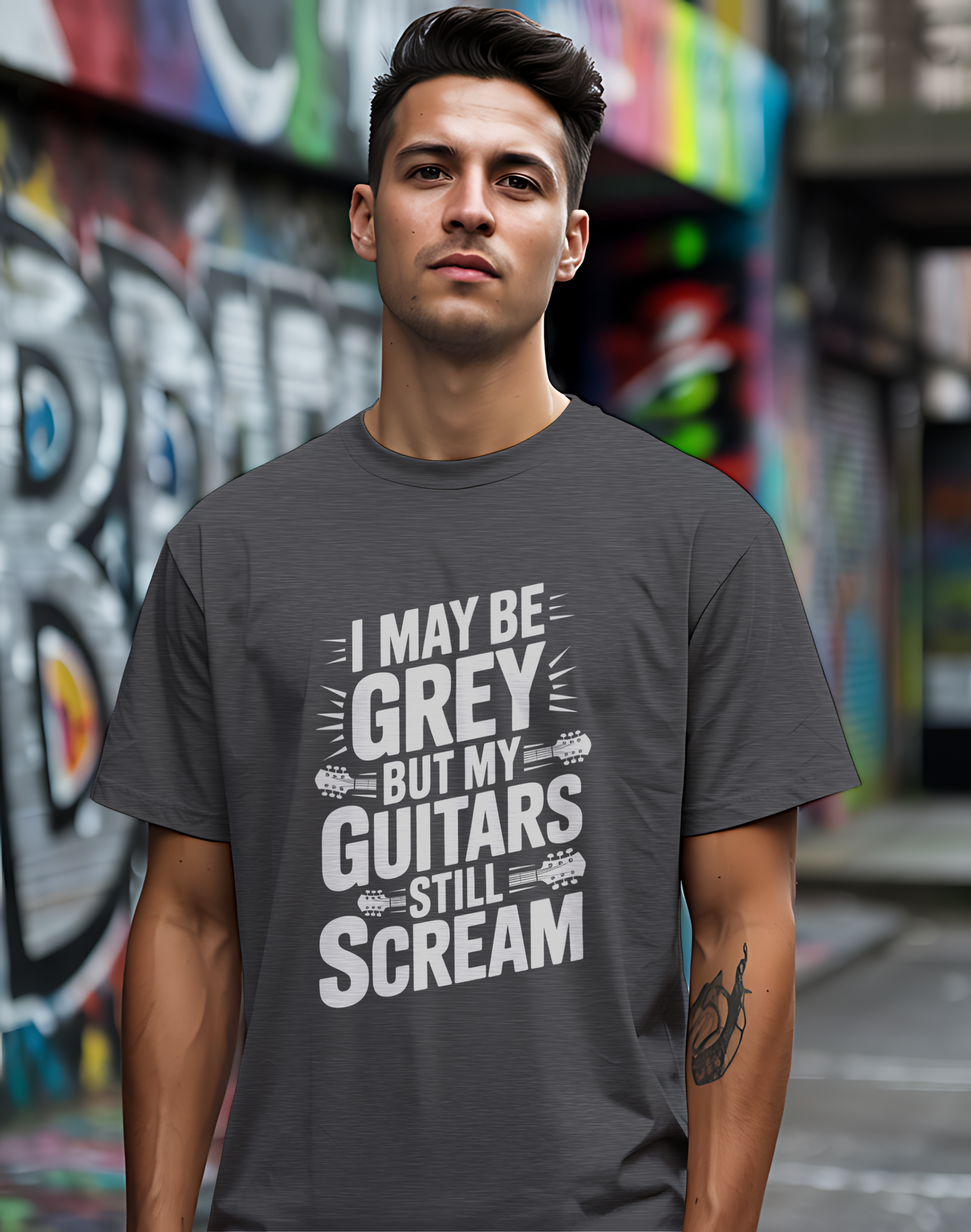 My Guitars Still Scream Tee 🎸 Funny Rock Musician Senior Shirt