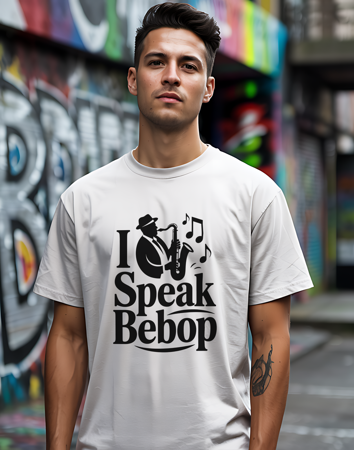 I Speak Bebop Tee 🎷 Funny Jazz Musician Shirt