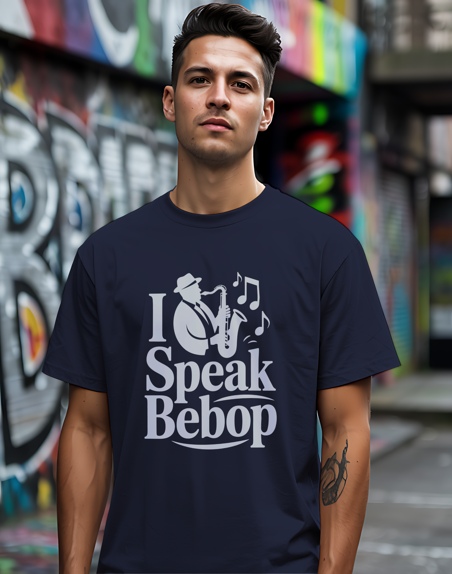 I Speak Bebop Tee 🎷 Funny Jazz Musician Shirt