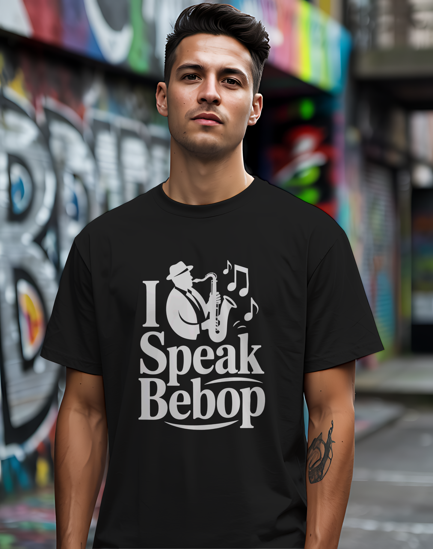 I Speak Bebop Tee 🎷 Funny Jazz Musician Shirt
