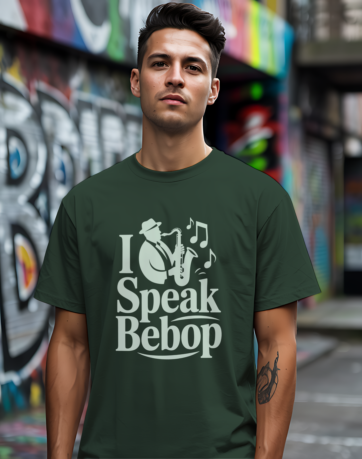 I Speak Bebop Tee 🎷 Funny Jazz Musician Shirt