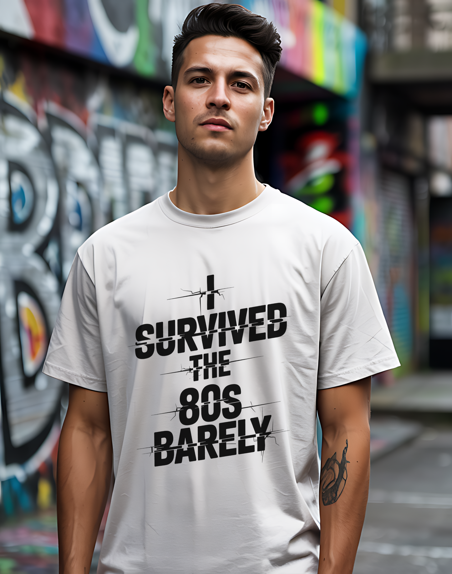 Survived The 80s Tee 😂 Retro Nostalgia Funny Shirt