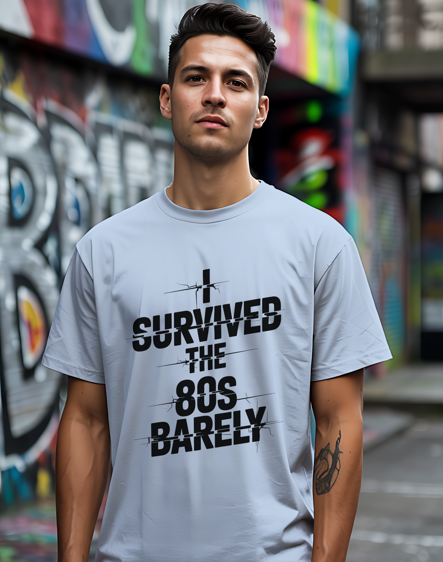 Survived The 80s Tee 😂 Retro Nostalgia Funny Shirt