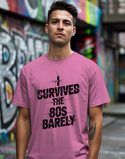 Survived The 80s Tee 😂 Retro Nostalgia Funny Shirt