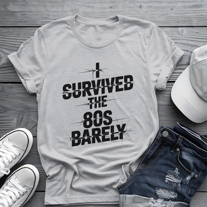 Survived The 80s Tee 😂 Retro Nostalgia Funny Shirt