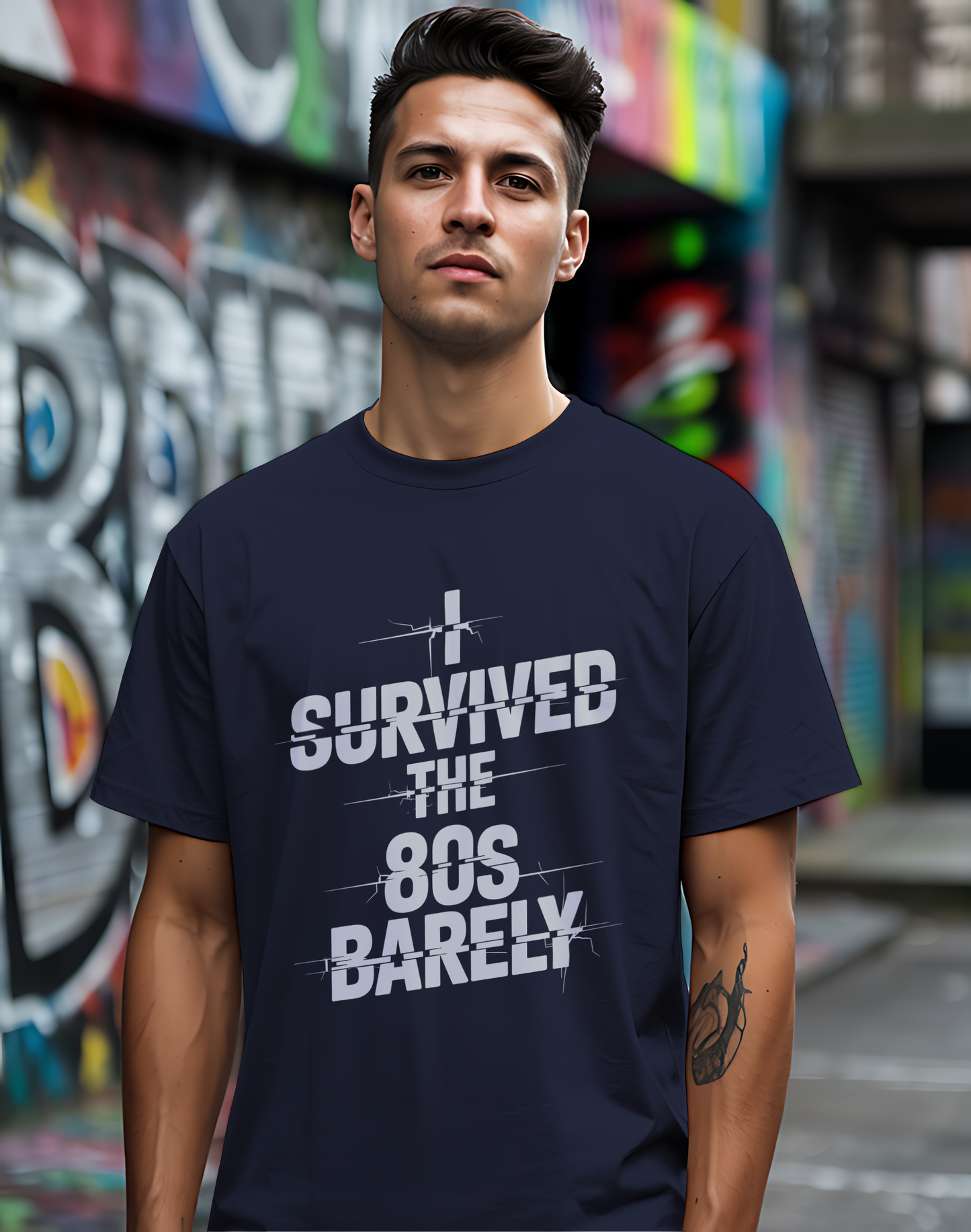 Survived The 80s Tee 😂 Retro Nostalgia Funny Shirt