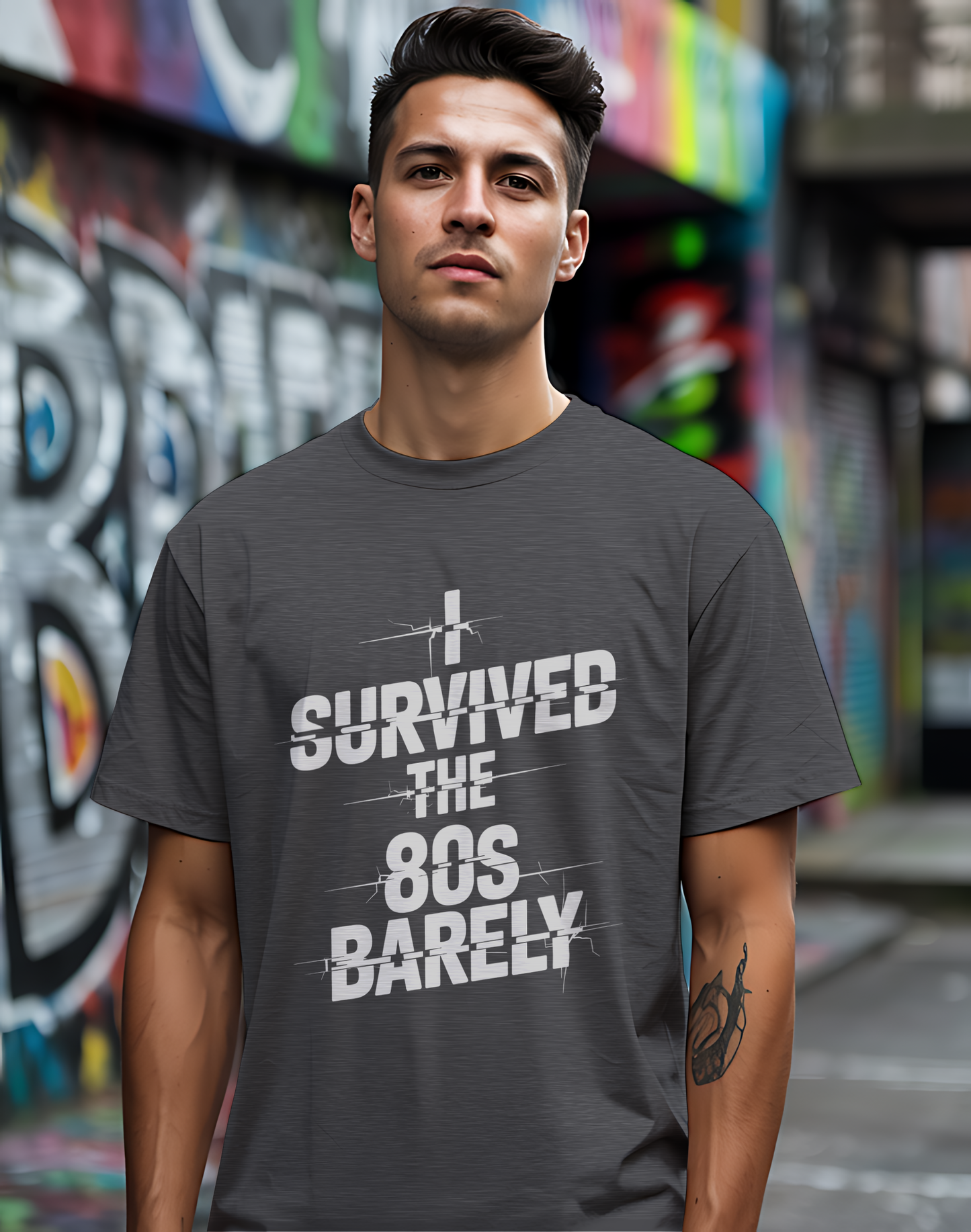 Survived The 80s Tee 😂 Retro Nostalgia Funny Shirt