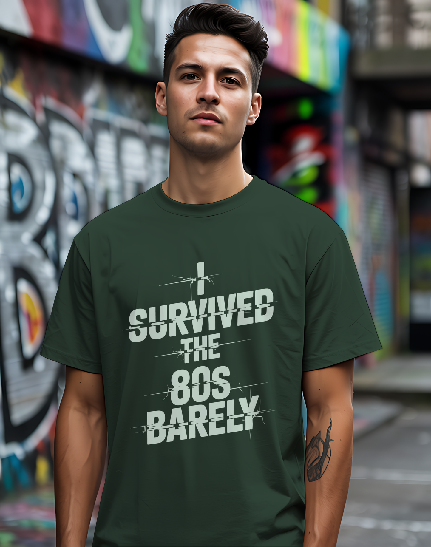 Survived The 80s Tee 😂 Retro Nostalgia Funny Shirt
