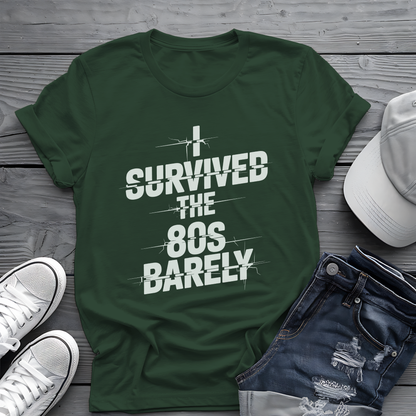 Survived The 80s Tee 😂 Retro Nostalgia Funny Shirt