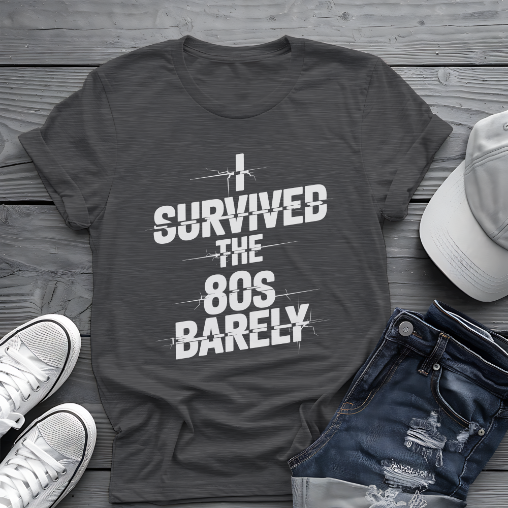 Survived The 80s Tee 😂 Retro Nostalgia Funny Shirt