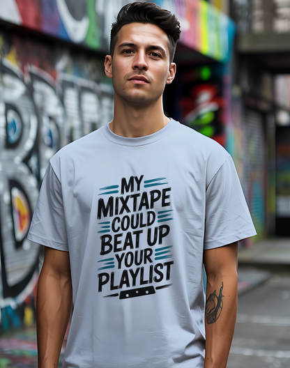 Mixtape Beats Playlist Tee 📼 Funny Retro Music Shirt
