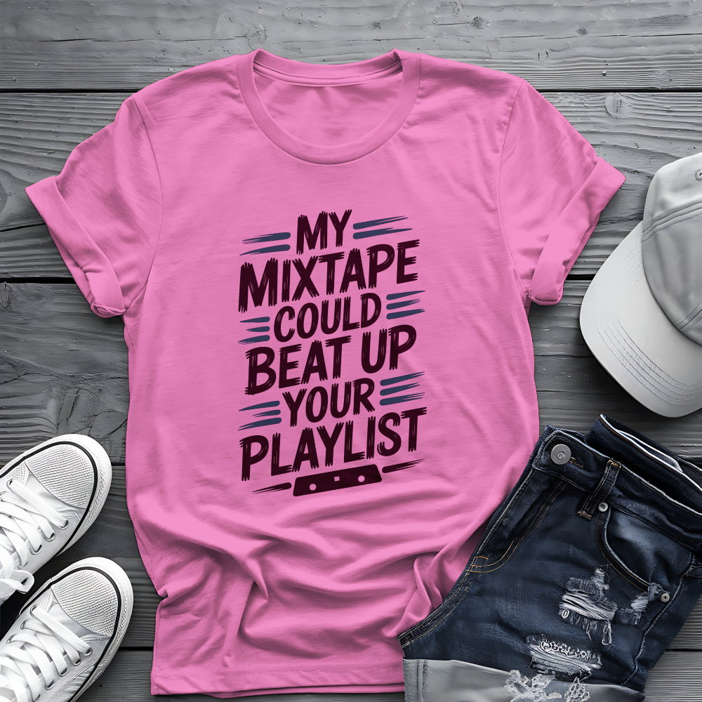 Mixtape Beats Playlist Tee 📼 Funny Retro Music Shirt