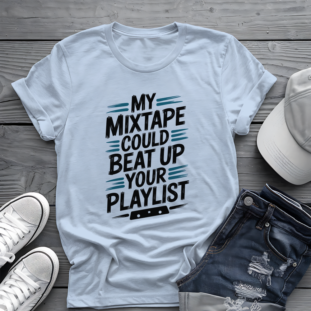 Mixtape Beats Playlist Tee 📼 Funny Retro Music Shirt