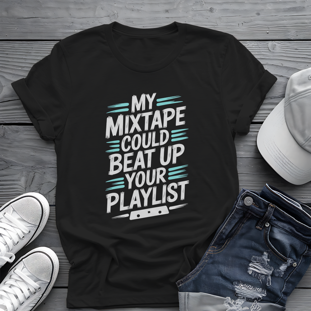 Mixtape Beats Playlist Tee 📼 Funny Retro Music Shirt