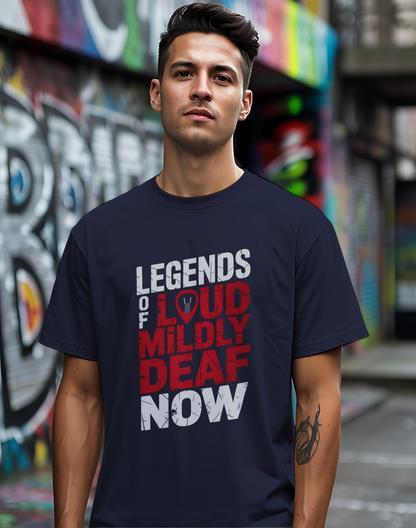 Legends Of Loud Tee 🎸 Funny Rock Musician Hearing Shirt
