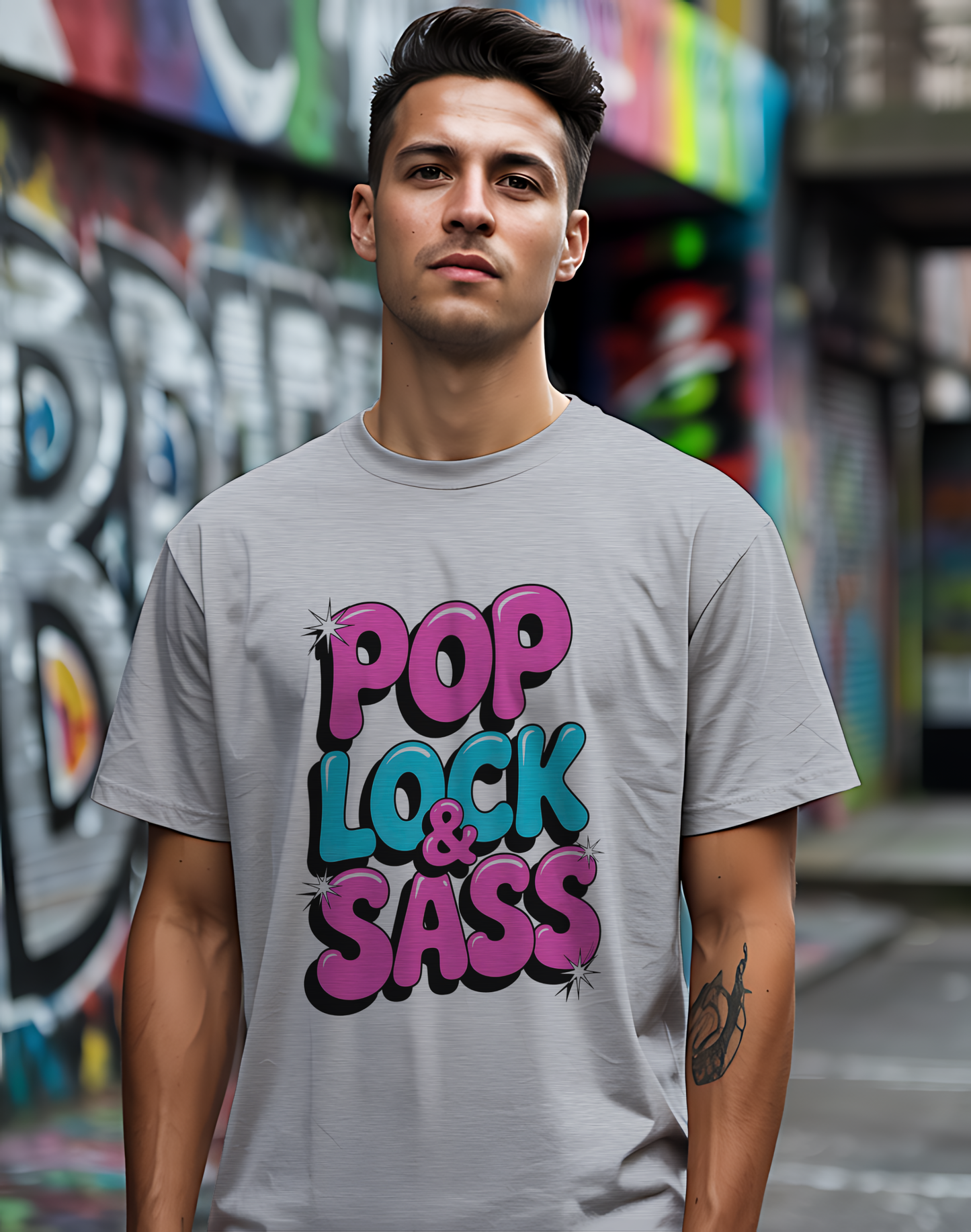Pop Lock & Sass Tee 🕺 Retro Dance Music Sassy Shirt