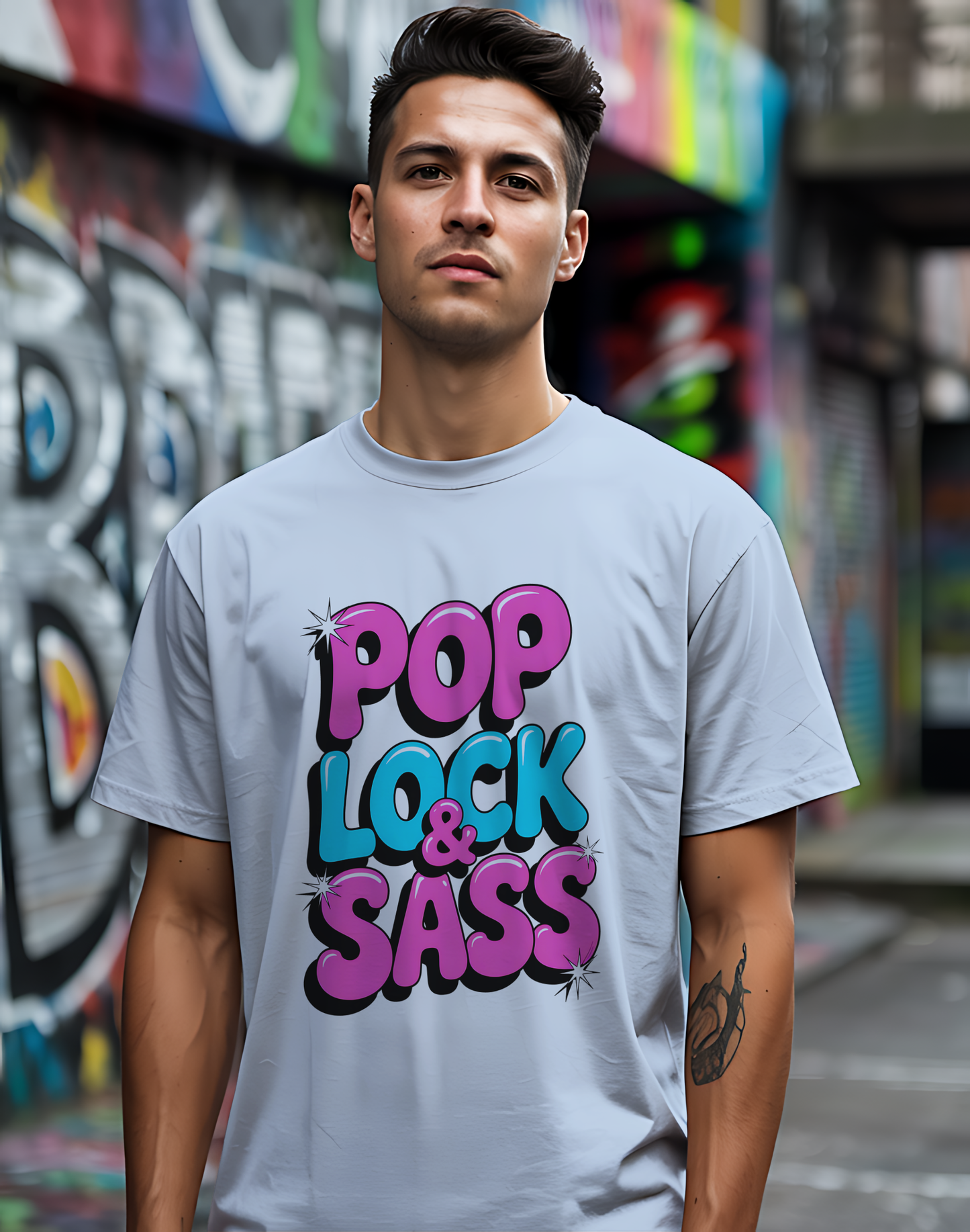 Pop Lock & Sass Tee 🕺 Retro Dance Music Sassy Shirt