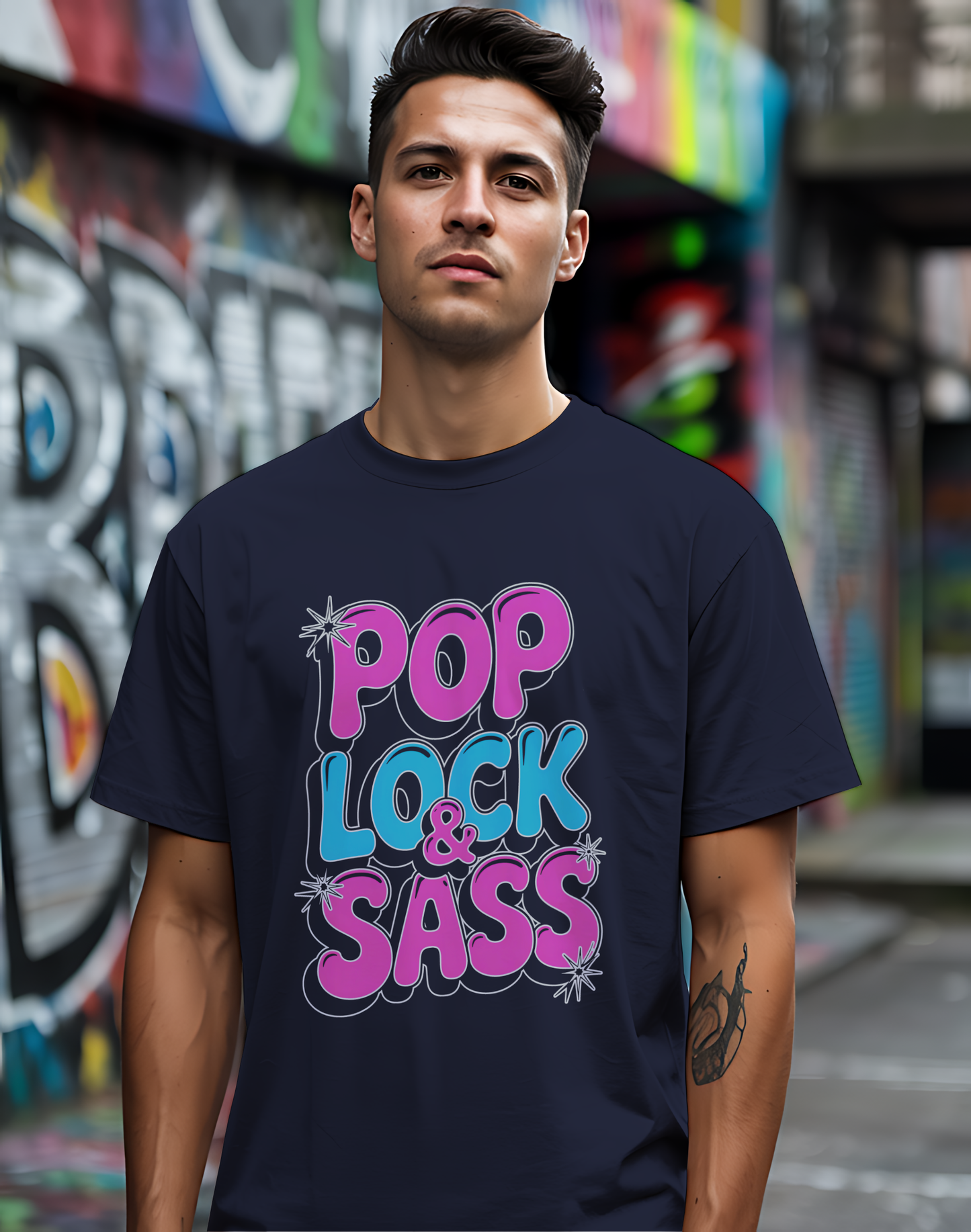 Pop Lock & Sass Tee 🕺 Retro Dance Music Sassy Shirt