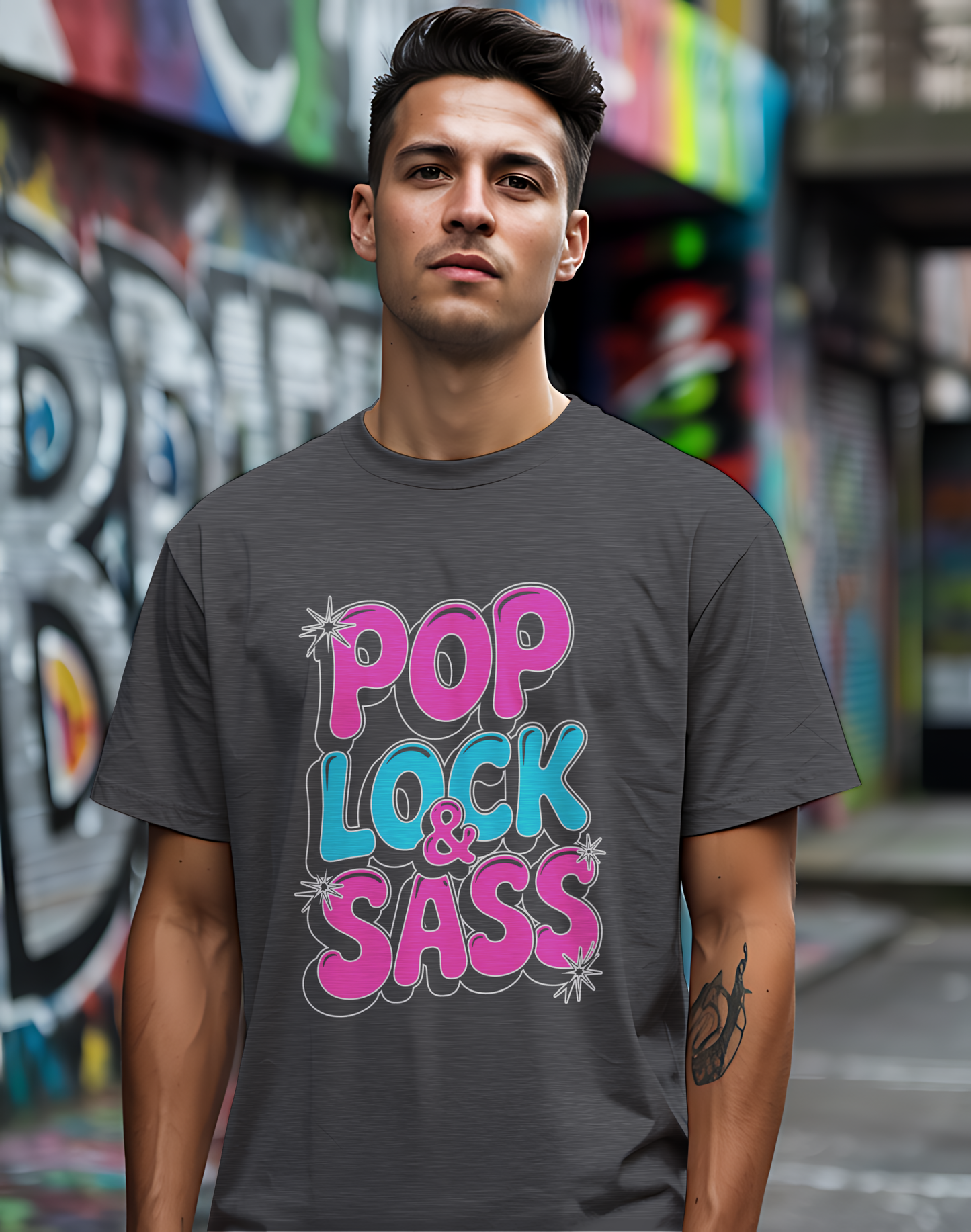 Pop Lock & Sass Tee 🕺 Retro Dance Music Sassy Shirt