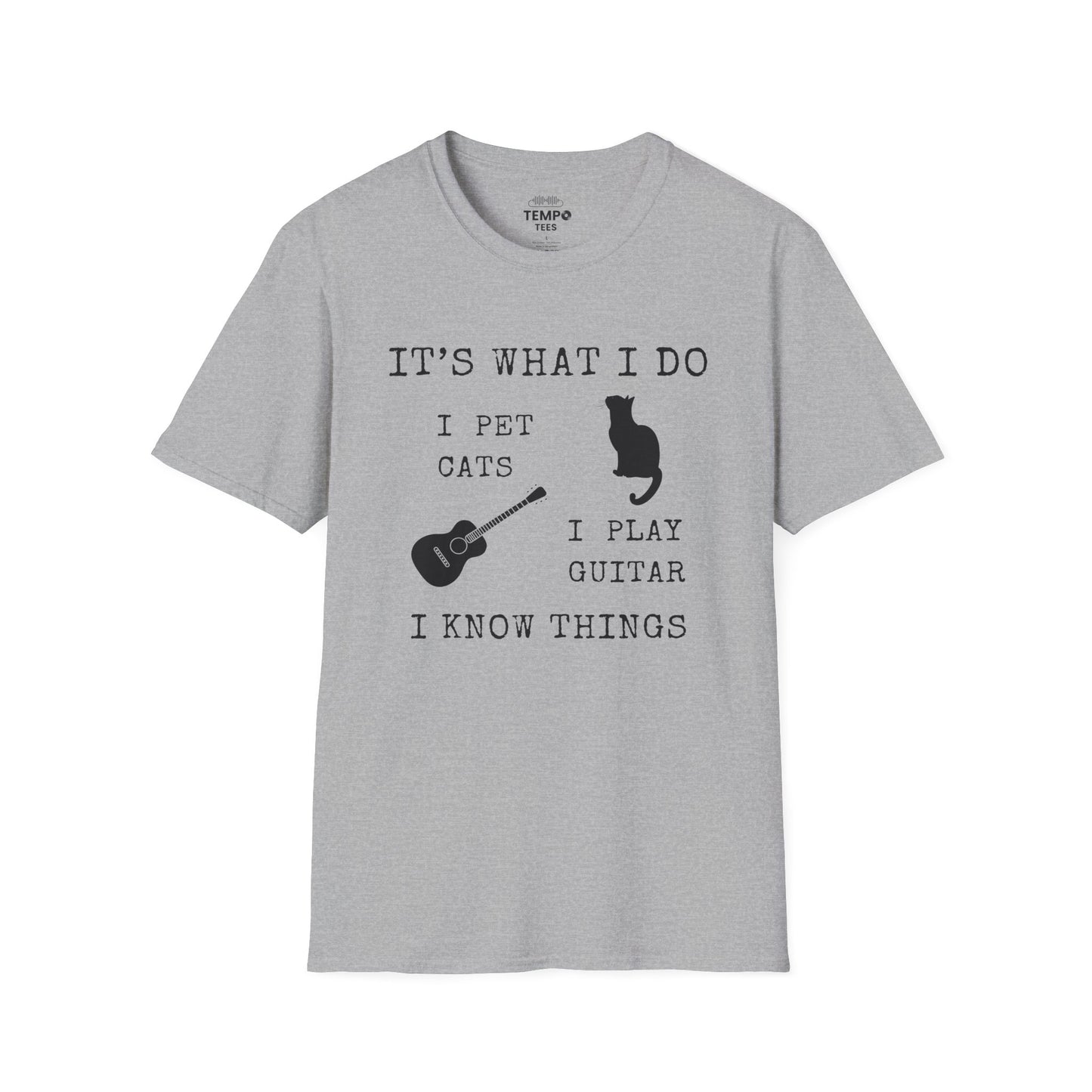 It's What I Do Tee 🐈🎸 Funny Cat & Guitar Shirt