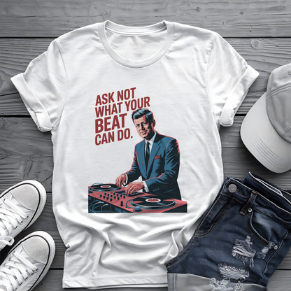 Kennedy Beats Tee 🎧 JFK DJ Music Shirt - Patriotic Humor Gift