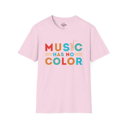 Music Has No Color Sax Tee 🎷 Unity Music Shirt - Equality Gift