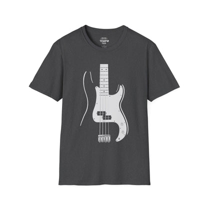 Minimalist Bass Tee 🎸 Clean Music Shirt - Bass Player Gift