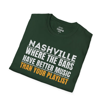 Nashville Live Music Tee 🎶 Funny Music City Shirt