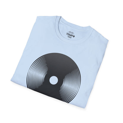 Melting Vinyl Record Tee 🎶 Abstract Music Art Shirt - Vinyl Lover Gift