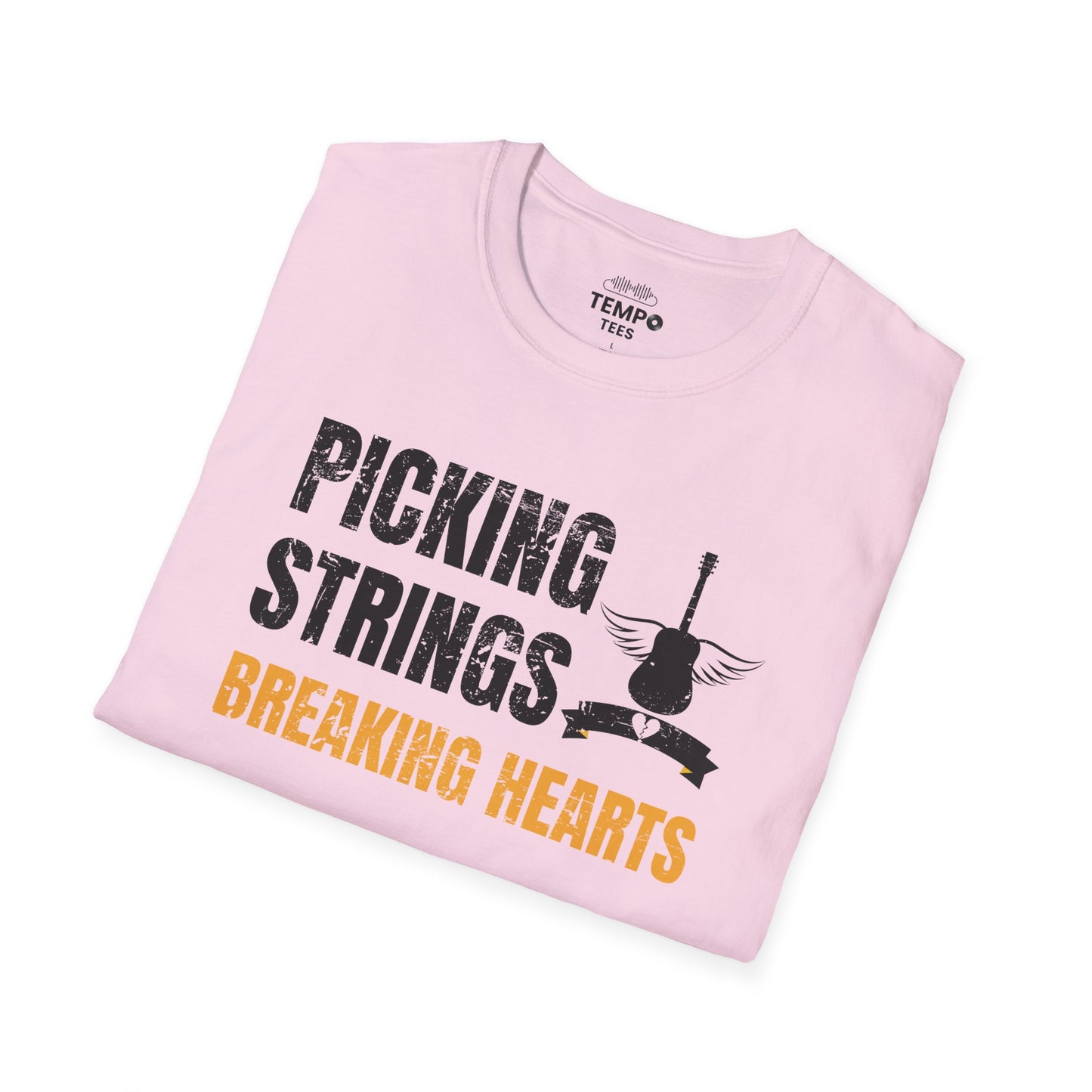 Picking Strings Tee 🎸 Wings Funny Music Shirt