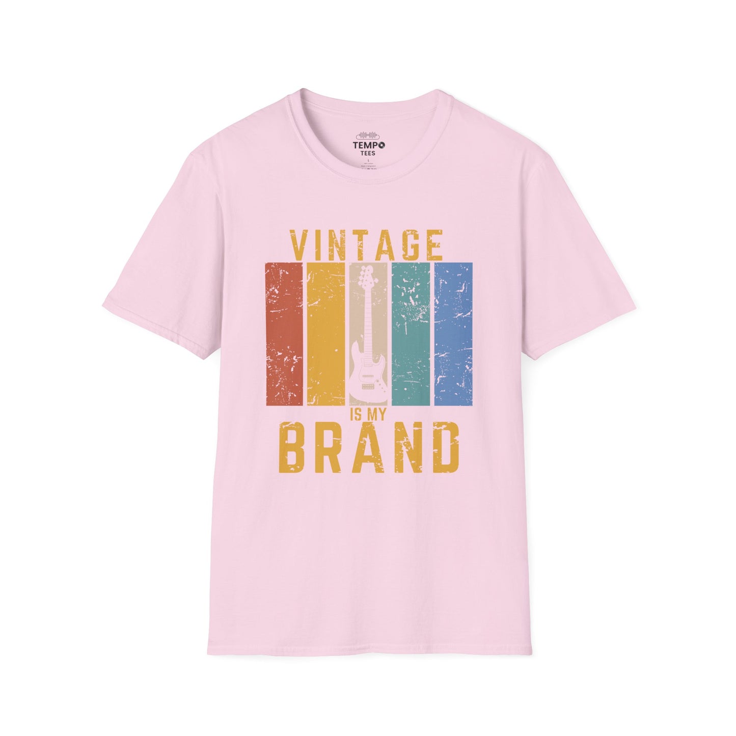 Vintage Is My Brand Tee 🎸 Retro Bass Guitar Shirt - Vintage Style Gift