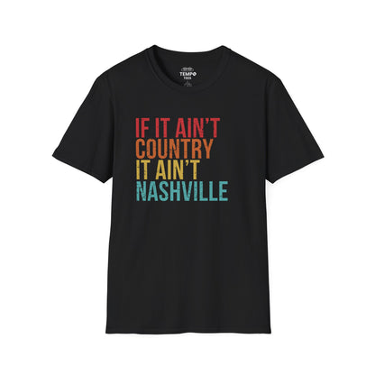 Retro Nashville Tee 🎶 Funny Country Music Shirt