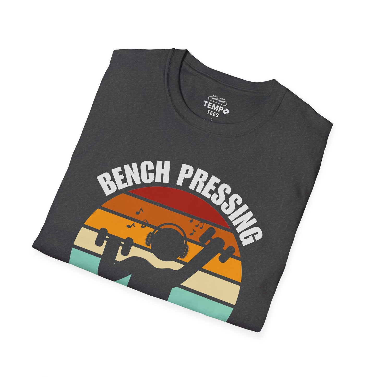 Bench Press Beat Tee 🏋️‍♂️ Music Workout Shirt