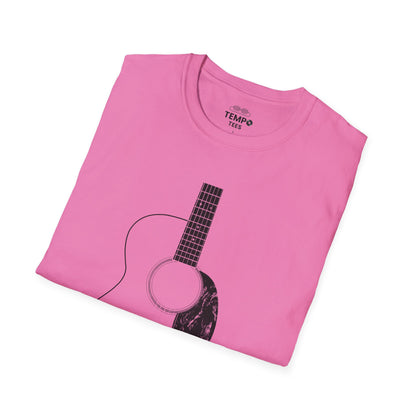 Minimalist Acoustic Guitar Tee 🎸 Clean Music Shirt - Guitar Lover Gift