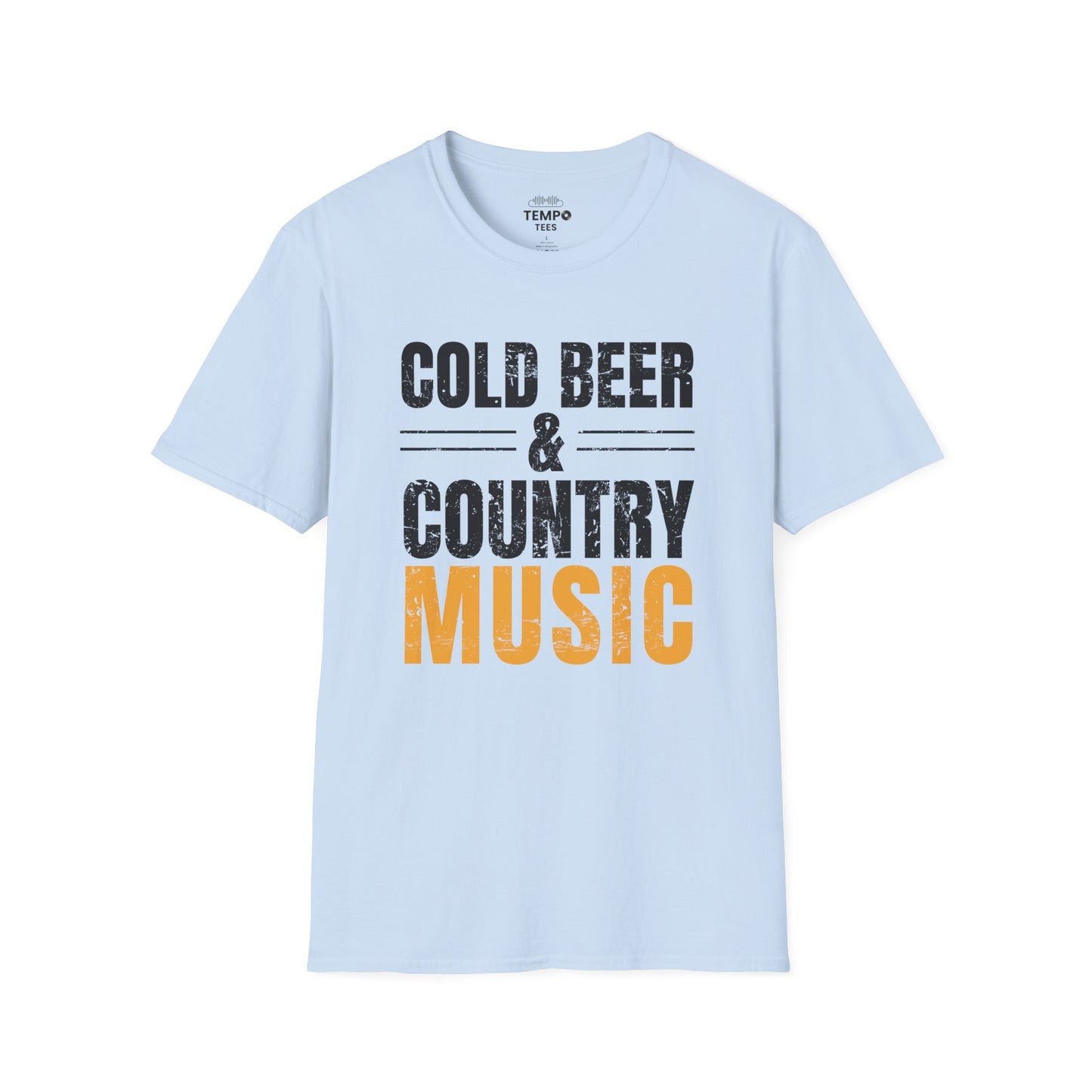 Cold Beer Country Tee 🍺🎶 Funny Country Music Shirt