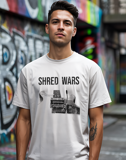 Shred Wars Tee 🎸 Electric Guitar Shirt - Guitarist Competition Gift