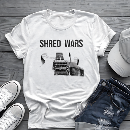 Shred Wars Tee 🎸 Electric Guitar Shirt - Guitarist Competition Gift