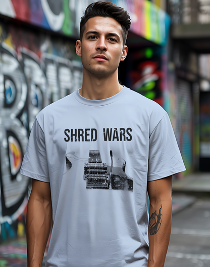 Shred Wars Tee 🎸 Electric Guitar Shirt - Guitarist Competition Gift