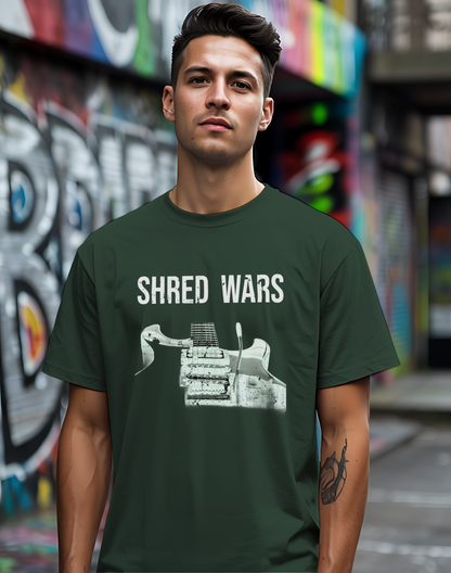 Shred Wars Tee 🎸 Electric Guitar Shirt - Guitarist Competition Gift