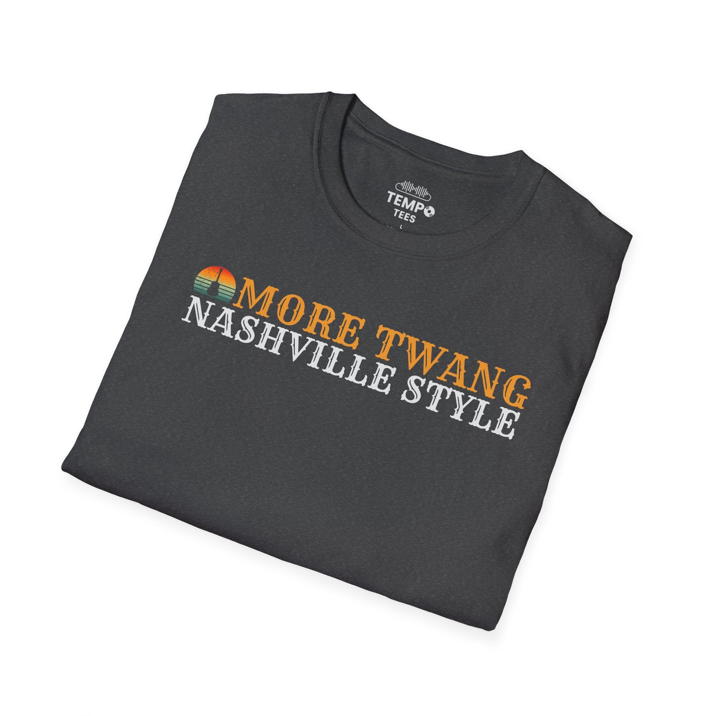 Nashville Twang Tee 🎸 Sunset Guitar - Funny Country Music Shirt