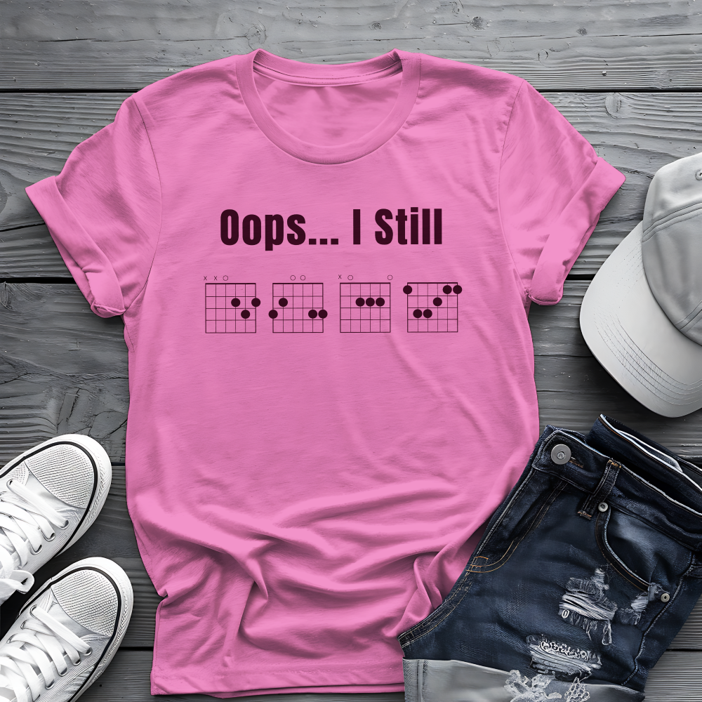 Oops... I Still DGAF Tee 🎸 Funny Chord Diagram Shirt - Musician Gift