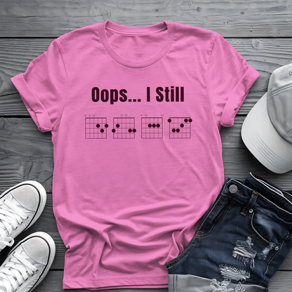 Oops... I Still DGAF Tee 🎸 Funny Chord Diagram Shirt - Musician Gift