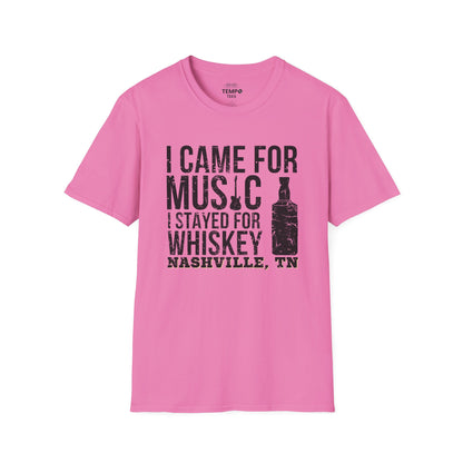 Music City Whiskey Tee 🎸🥃 Funny Nashville Shirt