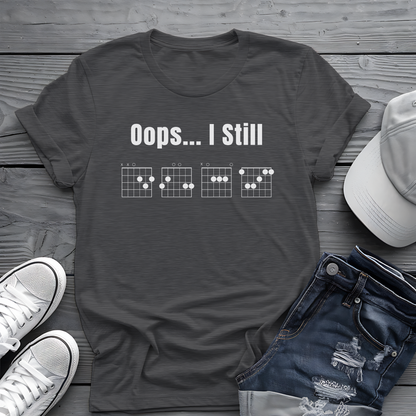 Oops... I Still DGAF Tee 🎸 Funny Chord Diagram Shirt - Musician Gift