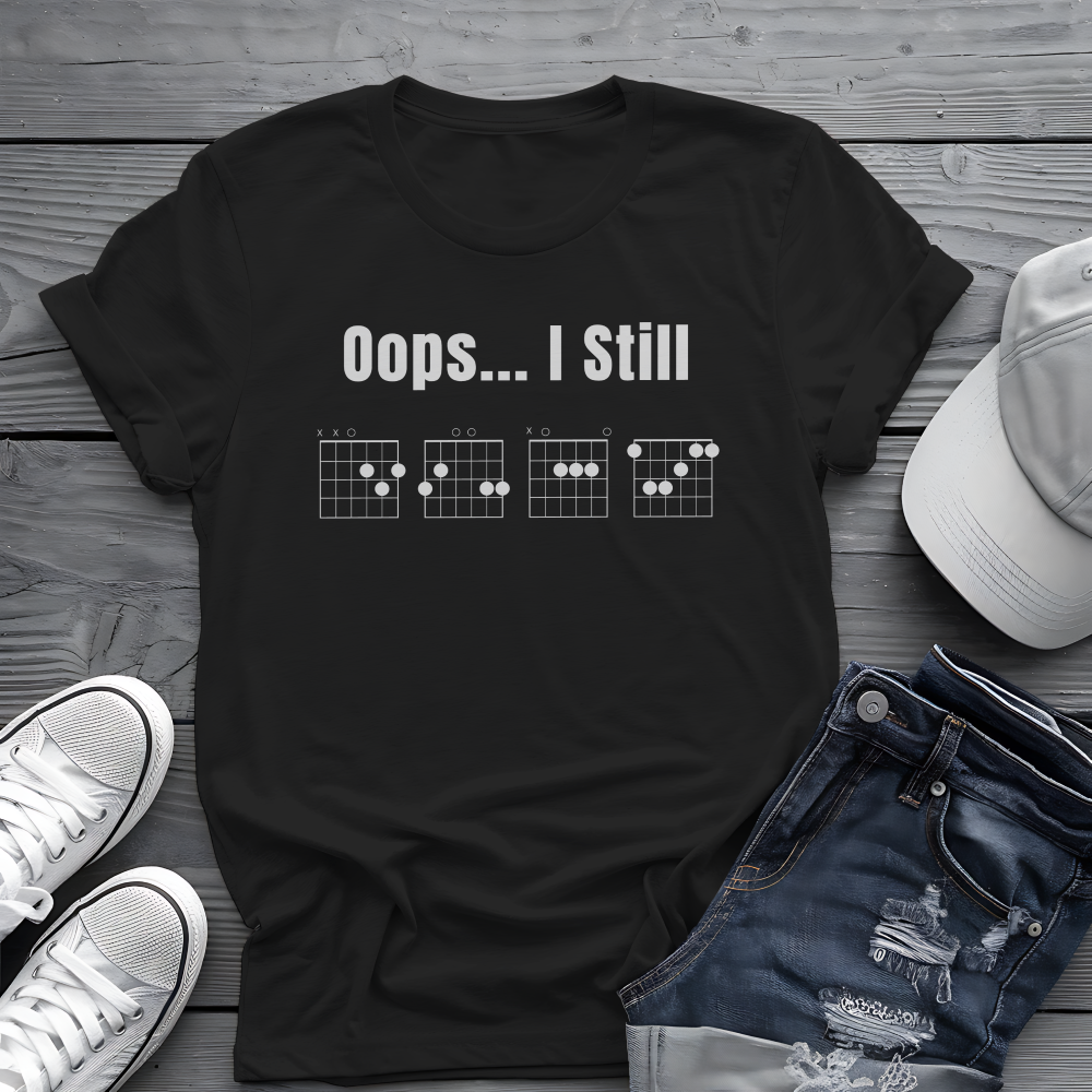 Oops... I Still DGAF Tee 🎸 Funny Chord Diagram Shirt - Musician Gift