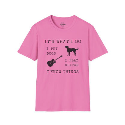 It's What I Do Tee 🐕🎸 Funny Dog & Guitar Shirt