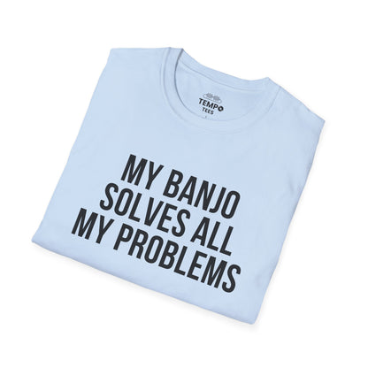 Banjo Problem Solver Tee 🎸 Funny Banjo Player Shirt